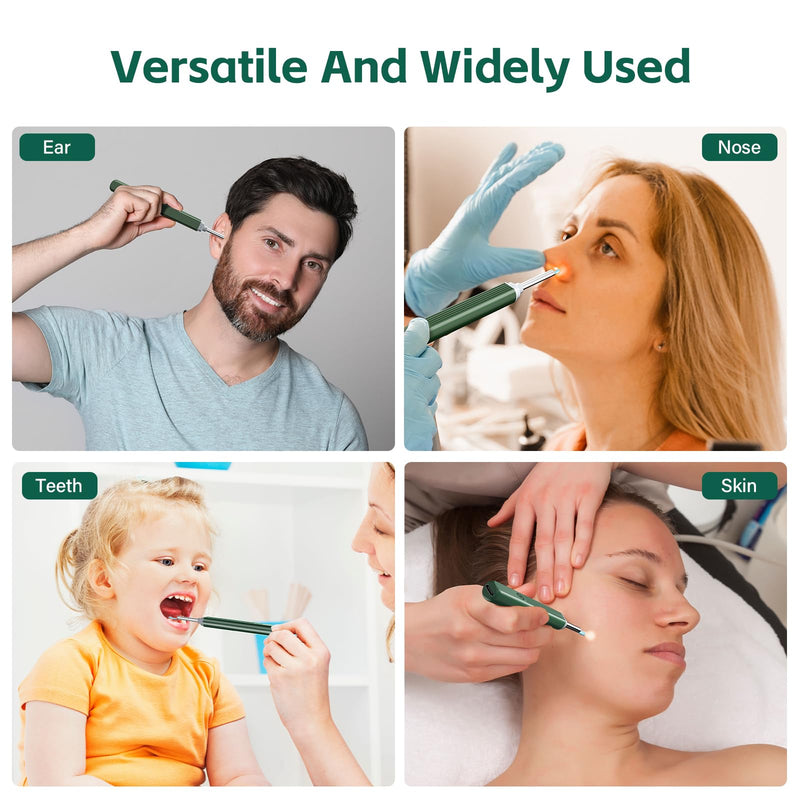 Ear Wax Removal with 8 Pcs Ear Set - Ear Canal Cleaner with 1080P Camera - Ear Cleaning Kit with 6 Ear Scoops - Ear Wax Cleaner with Camera-Otoscope Ear Pick Tool for iOS & Android - BeesActive Australia