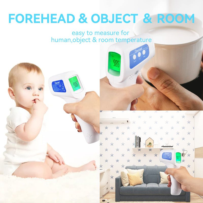 Berrcom Digital Non Contact Infrared Forehead Thermometer Contactless Thermometer 3 in 1 for Kids Infant Adult Fever Check Thermometer Temperature Gun for Baby White - BeesActive Australia