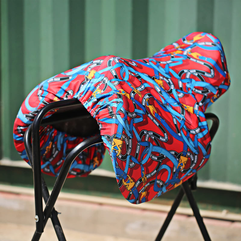 Harrison Howard Stretchy Saddle Cover Keep Saddle Scratch-and-Dust Free Multi-Prints GP/CC Saddle Cover-Entwined Entwined - BeesActive Australia