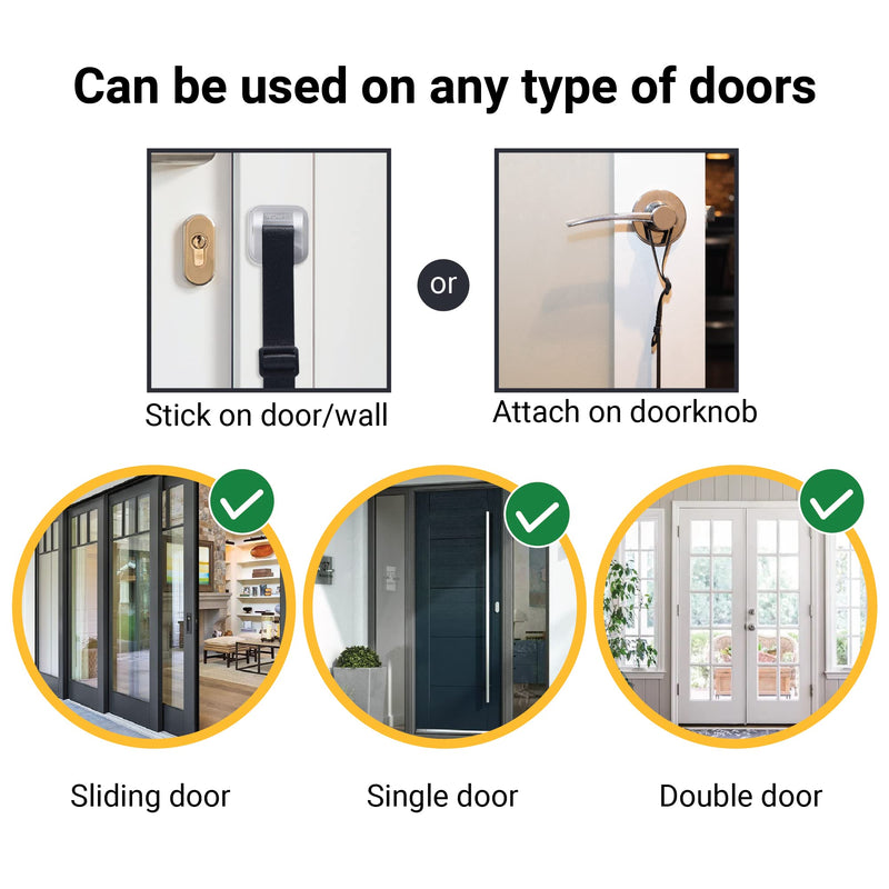 SVD.PET Puppy Bell Doorbell, Dog Bell for Potty Training, Attach to doorknob or Anywhere Near The Door, Length and Height Adjustable (White) 1-PACK White - BeesActive Australia