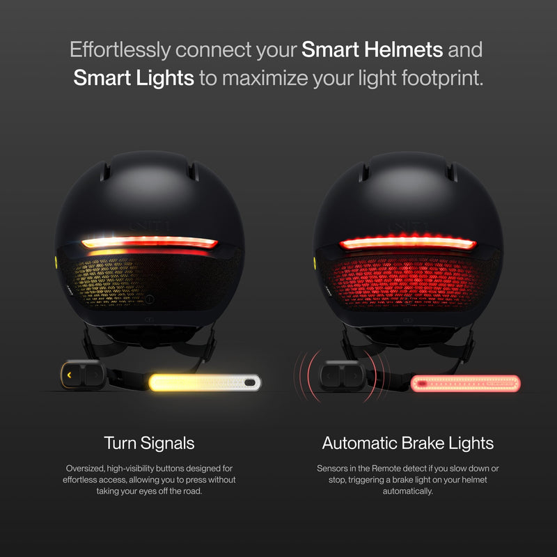 UNIT 1 Navigation Remote - Wireless Handlebar Controller for Turn Signals, Single Light, Double Light, and Brake Lights - USB-C Rechargeable and IPX6 Waterproof - Black - BeesActive Australia