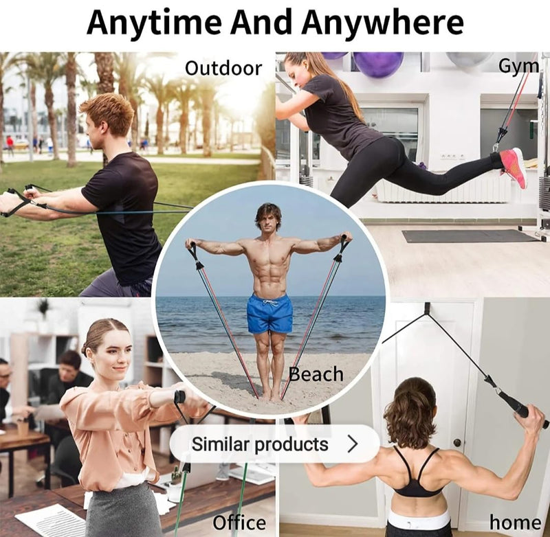 Pull Up Bands, Heavy Resistance,Resistance Bands, Exercise Bands, Training Bands to Train with Handles for Men and Women, Resistance Bands for Working Out, Bands for Exercise - BeesActive Australia