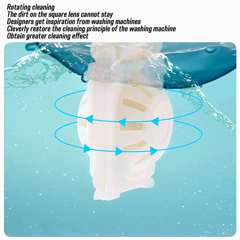10PCS Manually Contact Lens Washer Cleaner, Lens Cleaning Container for Everyday Use, Contact Lens Cases, Contact Lens Soak Storage Kit for Travel Home