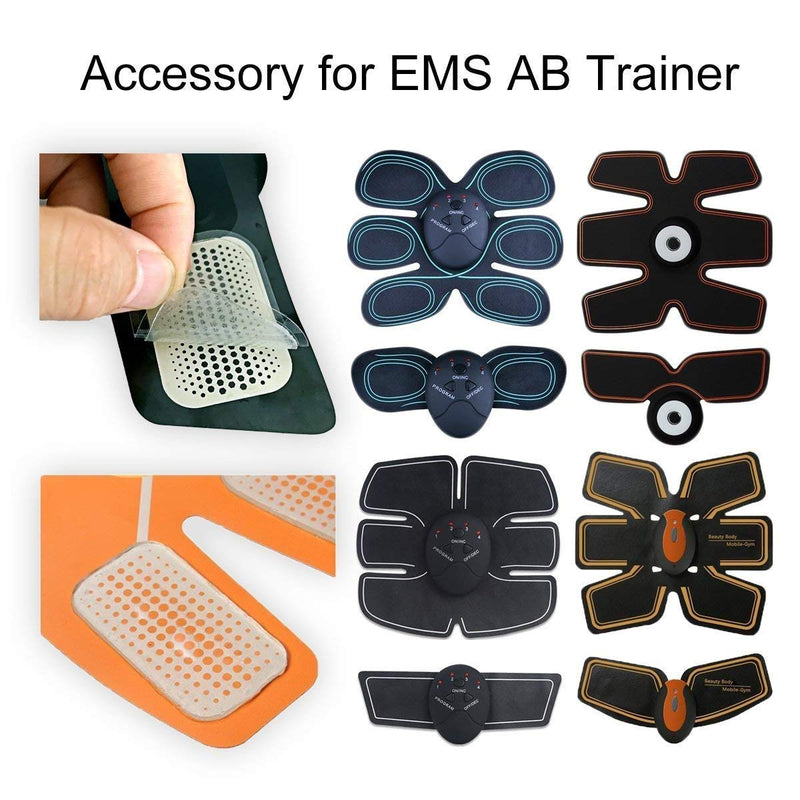 50 Pcs/25 Packs Pads Abs Trainer Replacement Gel Sheet for Abdominal Muscle Trainer, Accessory for Ab Workout Toning Belt.