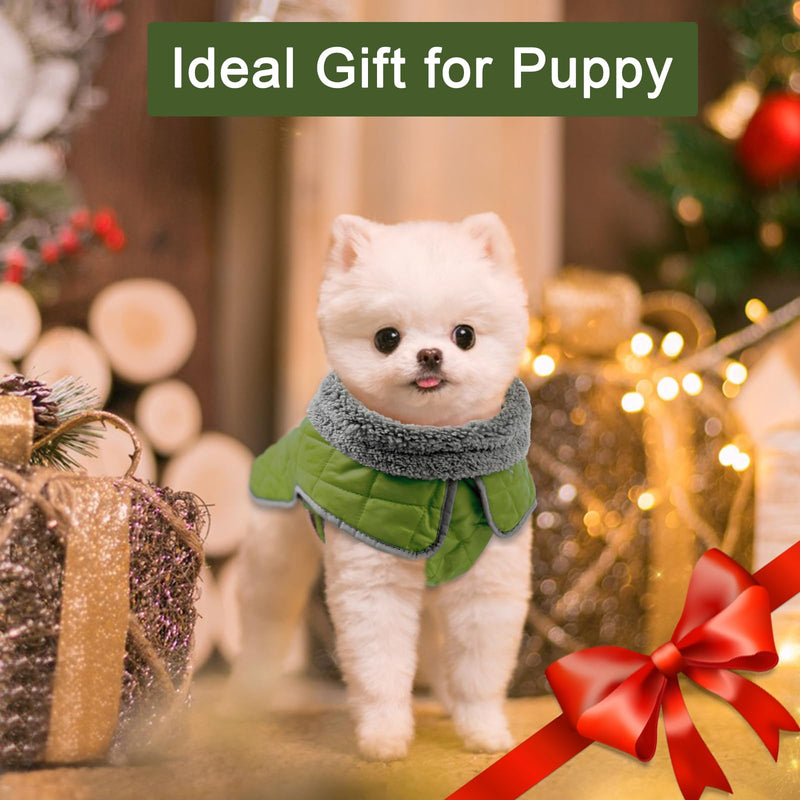 Fragralley Dog Coat, Waterproof Windproof Dog Winter Coat, Reflective Dog Cold Weather Coats with Harness Hole, Dog Warm Fleece Jacket Vest for Small Medium Large Puppy Clothes, Ideal Dog Gifts X-Large Olive - BeesActive Australia