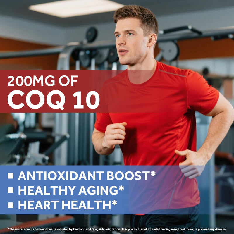 Doctor's Recipes CoQ10 200mg, 60 Softgels, Highly Absorbable Coenzyme Q10, Antioxidant Support & Cellular Energy Boost, Improves Heart, Vascular & Muscle Health, Non-GMO, 2 Month Supply