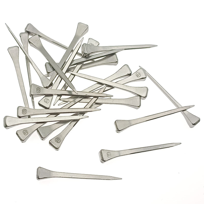 50 Pcs E6 2.1inch/54mm Horseshoe Nails Steel Horseshoe Tools for Horse Training Equestrian Sports(Silver) - BeesActive Australia