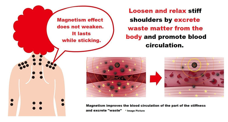 PIP ELEKIBAN MAX 200. 12 Magnets. Lasting Effect 2-3 Days/MGNT. Menthol Plus Comfortable Feeling. Circular conical Magnet. Magnet-Therapeutic Device for Muscle Stiffness Product of Japan and Imported - BeesActive Australia
