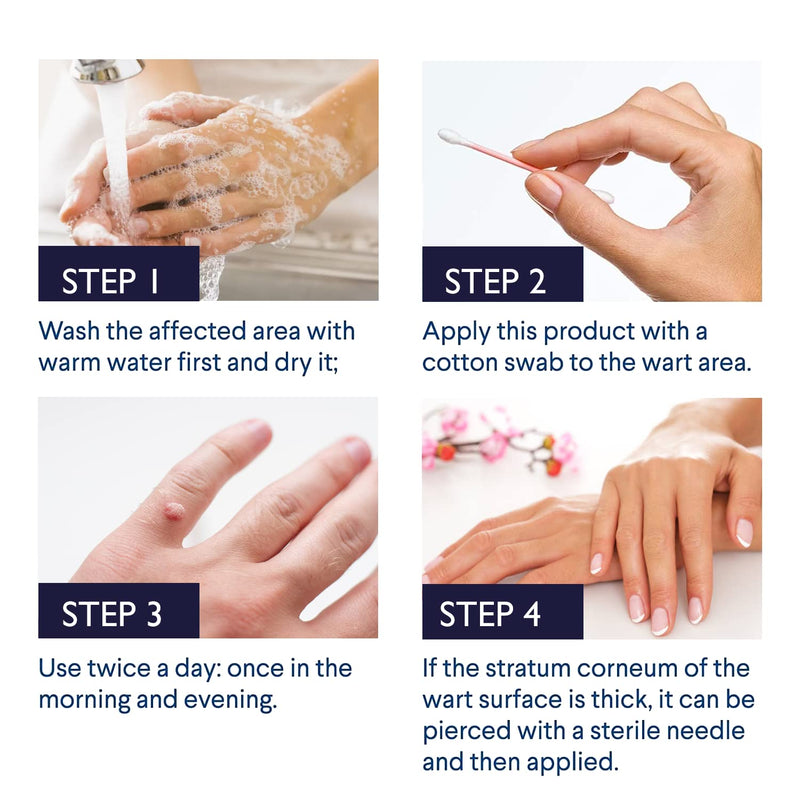 Fast Action Liquid Wart Gel Maximum Strength Liquid with Salicylic Acid - Fast-Acting Wart Liquid Freeze Off Designed for Warts, Plantar Wart, Genital Wart, Common Wart, Flat Wart, Corn, Callus - BeesActive Australia