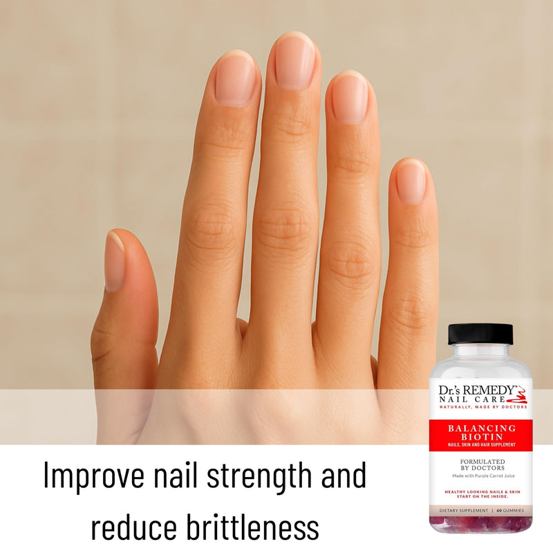 Dr.'s Remedy Biotin Gummies for Hair Skin and Nails Vitamins - 5,000 mcg Organic Vegan and Gluten Free