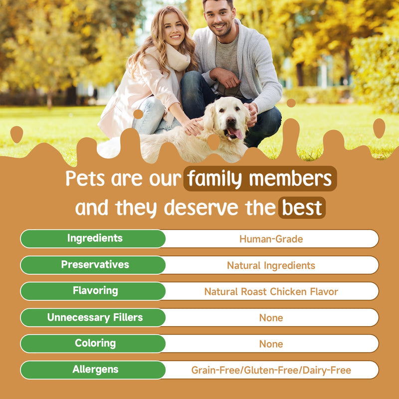 9 in 1 Mushroom Supplement for Dogs - Turkey Tail Mushroom for Dogs - Dog Lumps and Bumps Treatment - Digestive, Cellular, Immune Health Support - Reishi, Lions Mane, Shiitake - Roast Chicken Flavor