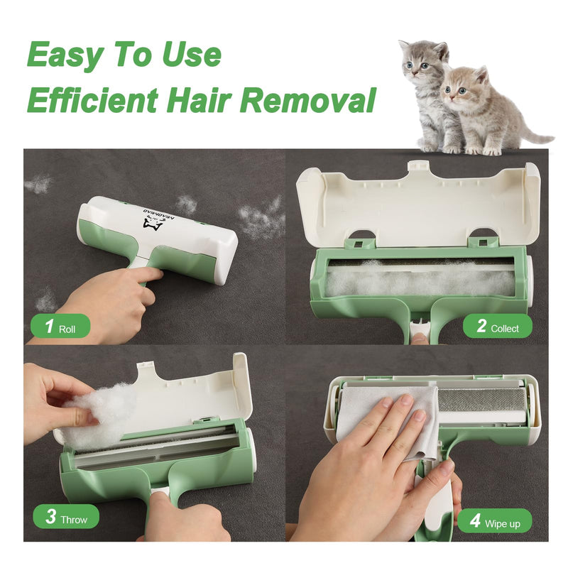 Pet Hair Remover, Reusable Lint Roller Large Capacity Pet Hair with Electrostatic Friction Design, Effectively Removes Cat and Dog Hair for Sofas, Carpets, Beds, Clothes - BeesActive Australia