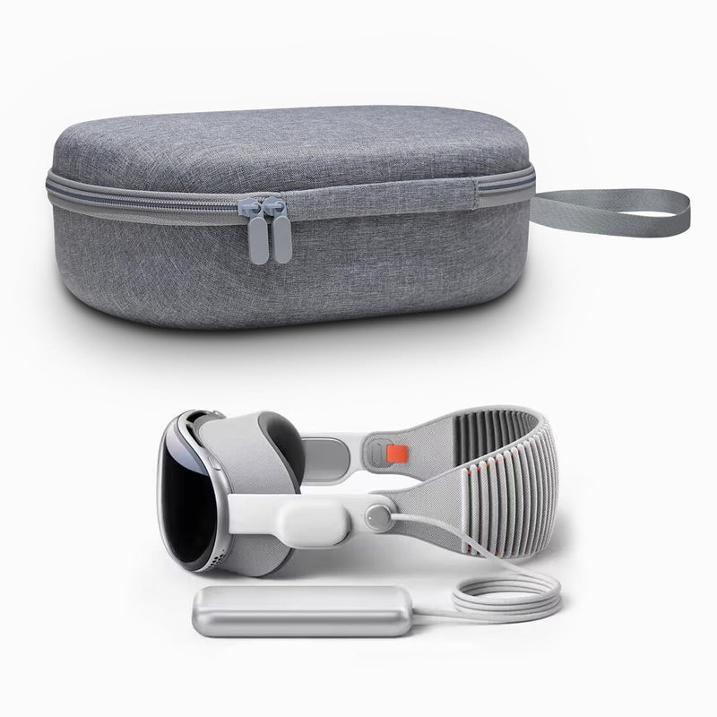 Travel Carrying Case Compatible with Vision Pro,Built-in Larger Storage,Shockproof Anti-Scratch Dual-Layer Oxford Protective Portable Case - BeesActive Australia