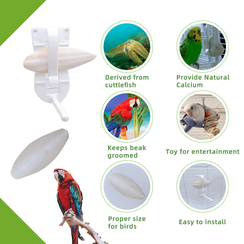 4.3"-4.7" Cuttlebone for Birds,Parakeets Cuddle Bone Beak Trimming,Premium Calcium Natural Cuttlefish Bone for Parrot,Cockatiel,Budgie,Tortoise, Snails,Reptiles,12 Pcs 12 Pcs (4.3"-4.7")