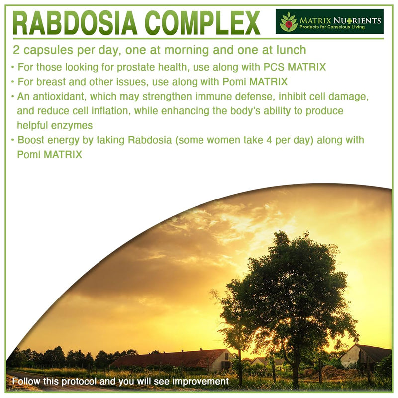 RABDOSIA Complex - Highly Potent Antioxidant for Maximum Cell Protection! - 100% Natural Ingredients: Rabdosia Extract, Green Tea, Resveratrol, Rutin - Vegan Capsules (60ct) 60ct