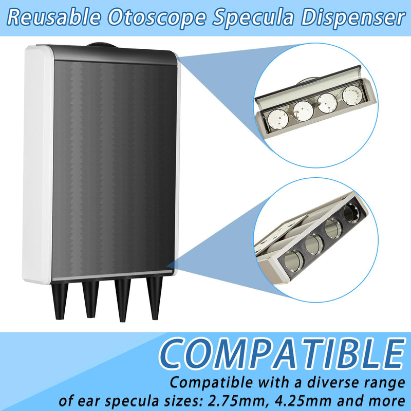 Reusable Otoscope Specula Dispenser with 200 Pcs 2.75/4.25 mm Otoscope Tips Plastic Dispenser for Disposable Ear Specula - BeesActive Australia