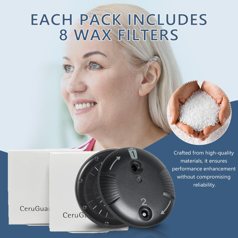 Cerushield Disk v2.0 098-0445 for phonak, Phonak Hearing Aid Accessories Wax Filters, Hearing aid wax guards, Phonak wax guard,Phonak hearing aid filters wax guard,3 pack/24 pcs 3 - BeesActive Australia