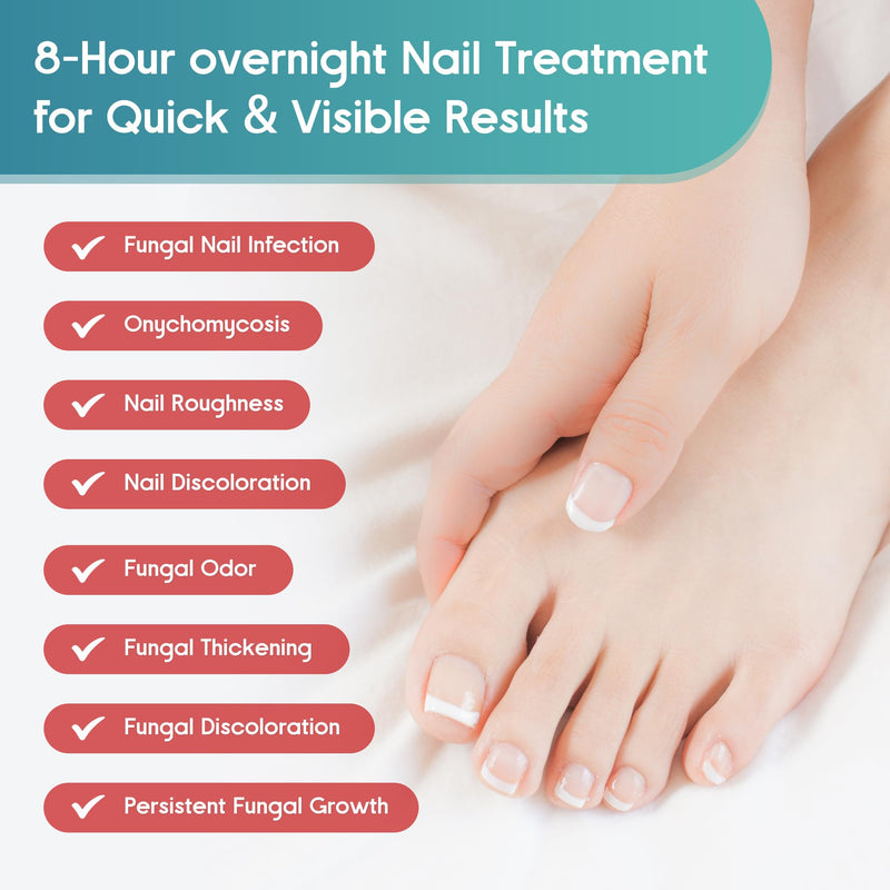 Fungal Nail Patches, Toenail Fungus Treatment Extra Strength - 20 Fungal Nail Patches for Toe Nail Fungus Treatments, 8-Hour Nighttime Nail Fungus Patches for Nail Fungus Treatment