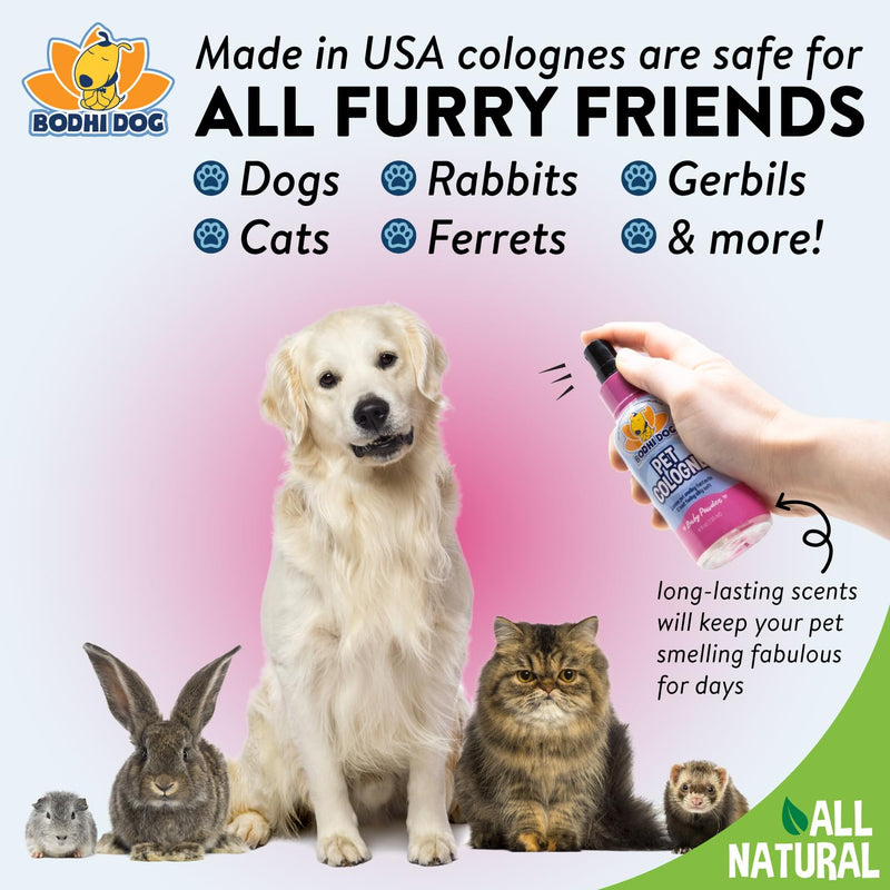 Bodhi Dog Natural Dog Cologne | Premium Scented Deodorizing Body Spray for Dogs & Cats | Dog Perfume w/Natural Dog Conditioner (Baby Powder, 4 Fl Oz) Baby Powder 4 Fl Oz (Pack of 1) - BeesActive Australia