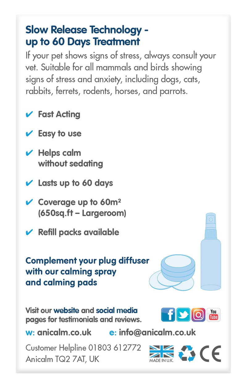 60 day natural calming diffuser for all pets