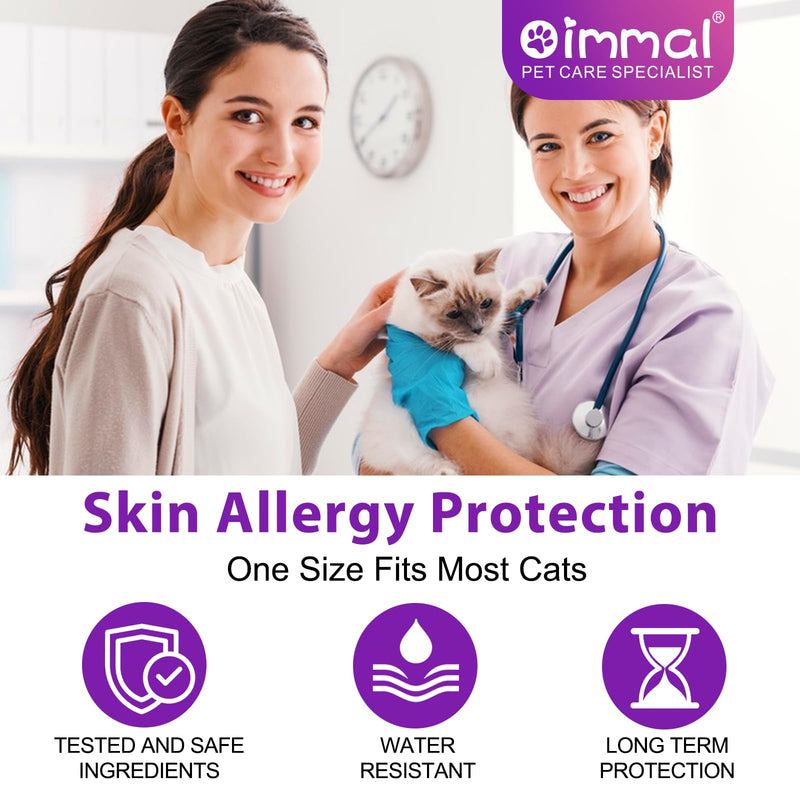 Flea collar for cats, tick collar for cats, effective protection against vermin, waterproof and adjustable, tick protection for up to 24 months - BeesActive Australia