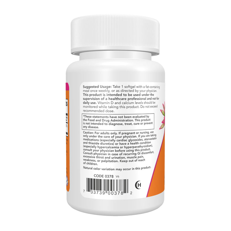 NOW Foods Supplements, Vitamin D-3 50,000 IU Softgels, 50 softgels 50 Count (Pack of 1)