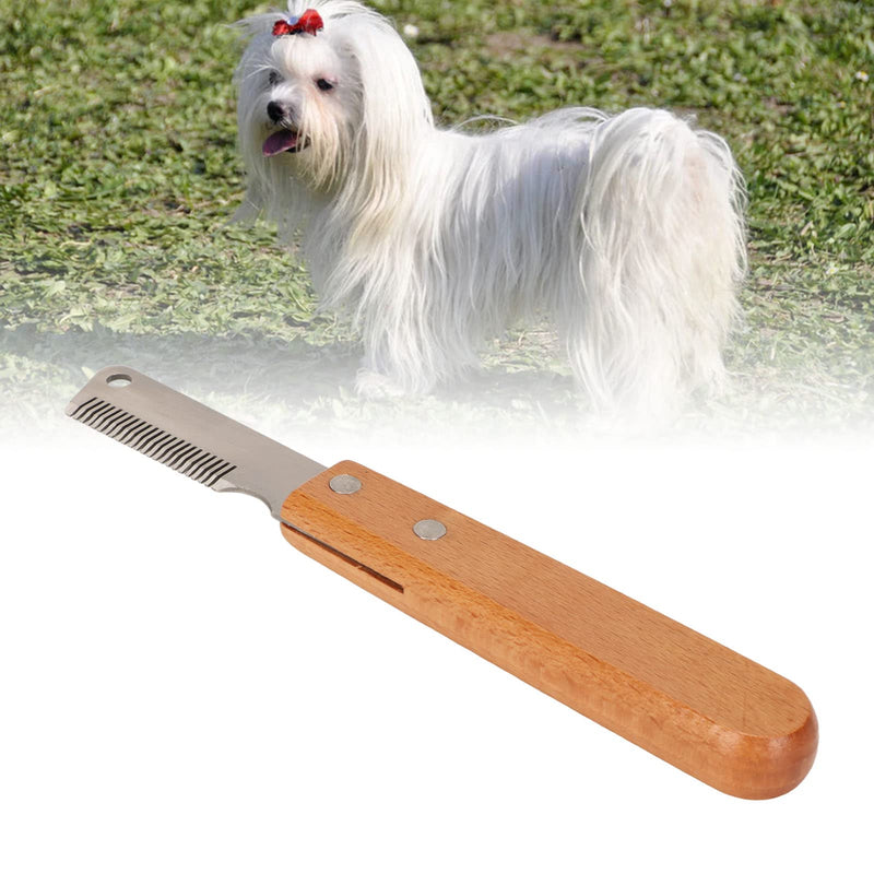 Pet Grooming Tool: Multifunction Remove Floating Hair Comb with Wood Handle for Cats and Dogs - BeesActive Australia