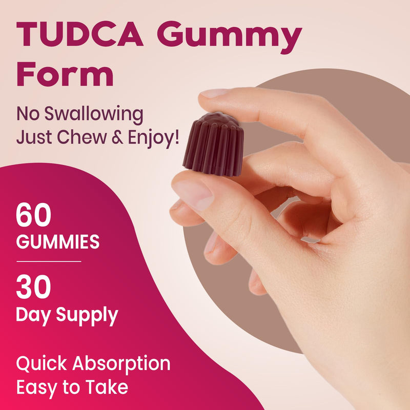 Premium TUDCA Gummy Supplement - 2000mg High-Potency Liver Support, Liver Cleanse Detox & Repair with Milk Thistle, Artichoke Extract, Probiotics, Bile Salts - Vegan, 30 Servings 60 Count (Pack of 1) - BeesActive Australia