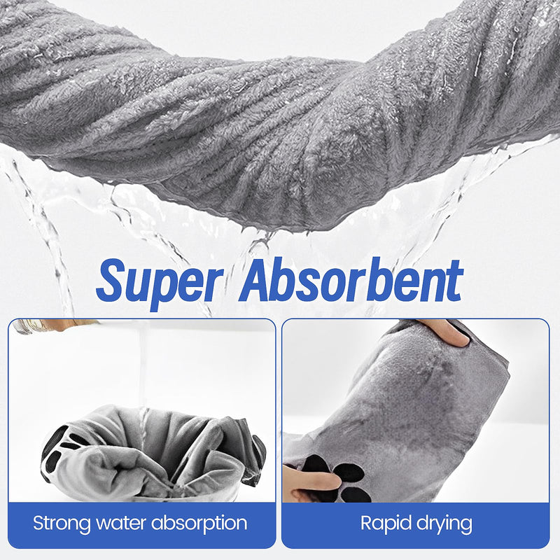 QYRDBGY Dog Towel, Pack of 3 Dog Towels 75 x 35 cm Microfibre Dog Towel Extra Absorbent Dog Towels for Small Medium Large Dogs or Other Pets - BeesActive Australia
