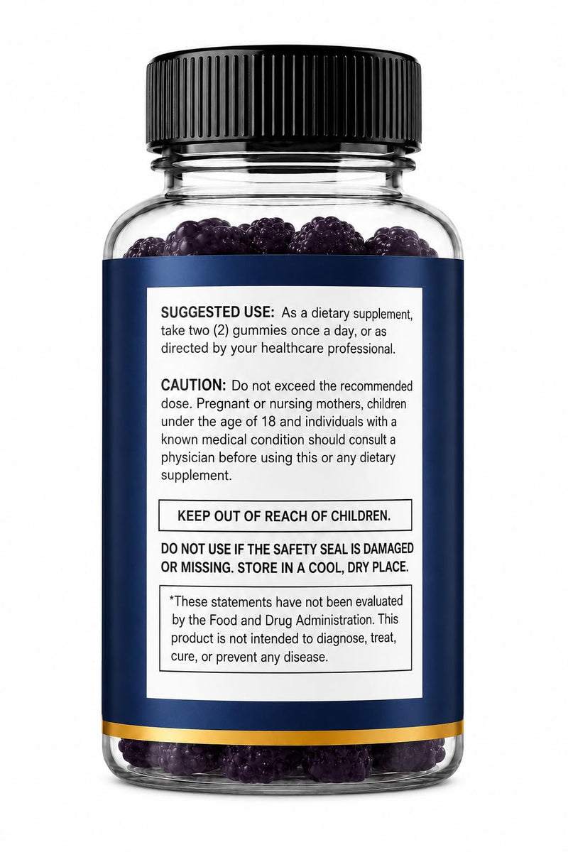 Gummies, Daily 60 Gummies | Daily Wellness • Natural Flavor • Easy-to-Take Gummy Formula • Active Lifestyle Support