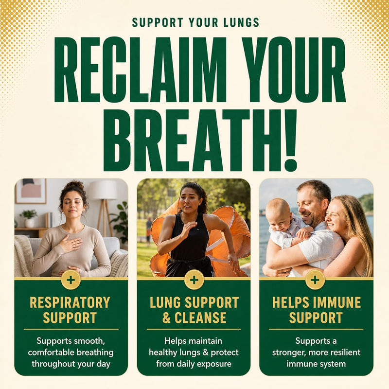 Lung Cleanse | 10 in 1 Detox, Natural, 100% Drug-Free, Daily Support Gummies to Help Clean Lungs Before, During & After Quitting, Made in USA Lung Cleanse