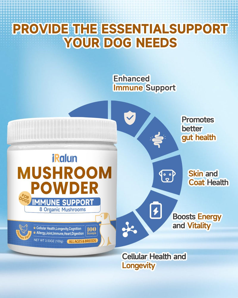 Cat & Dog Wellness Duo - Hairball Relief Drops - Immune Support Mushroom Powder – Complete Health Care for Your Pets