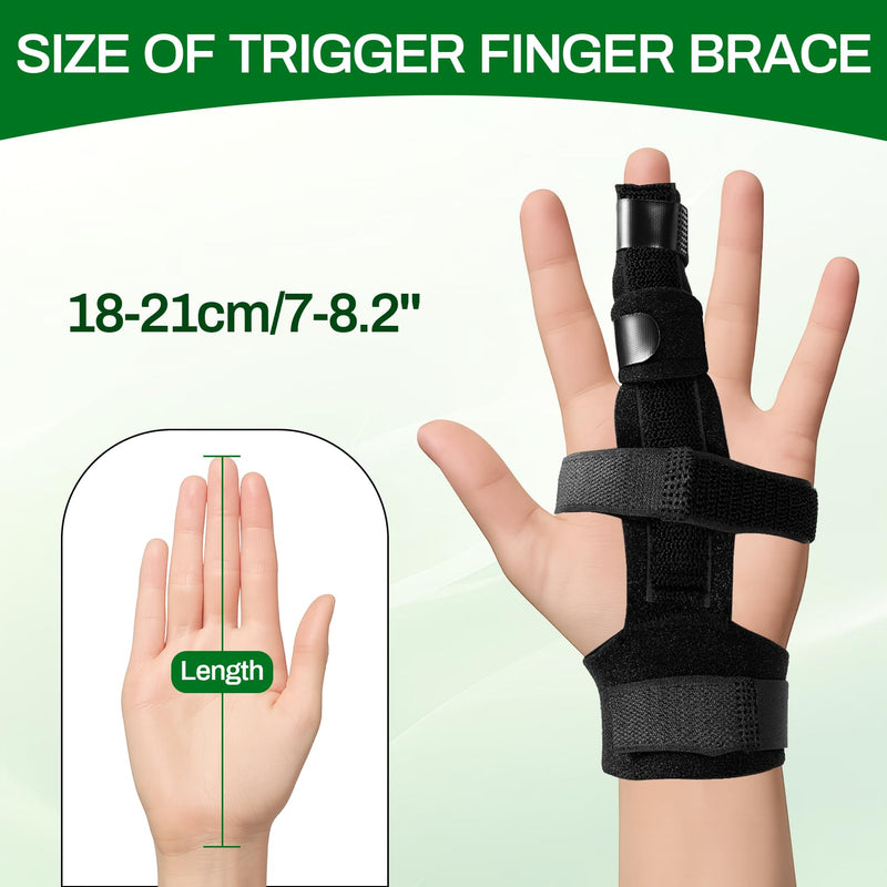 2-Pack Adjustable Finger Splints for Trigger Finger & Joint Pain Relief - Universal Fit Brace Supports All Fingers for Arthritis, Tendinitis & Carpal Tunnel - BeesActive Australia