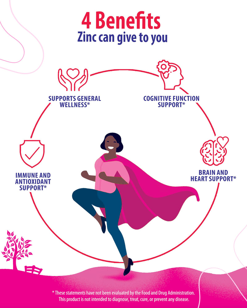 Zinc Gummies for Adults - Zinc Chewable Gummy for Immune Support - Powerful Natural Antioxidant Non-GMO Supplement for Children Men Woman Adults 120 Count (Pack of 1)