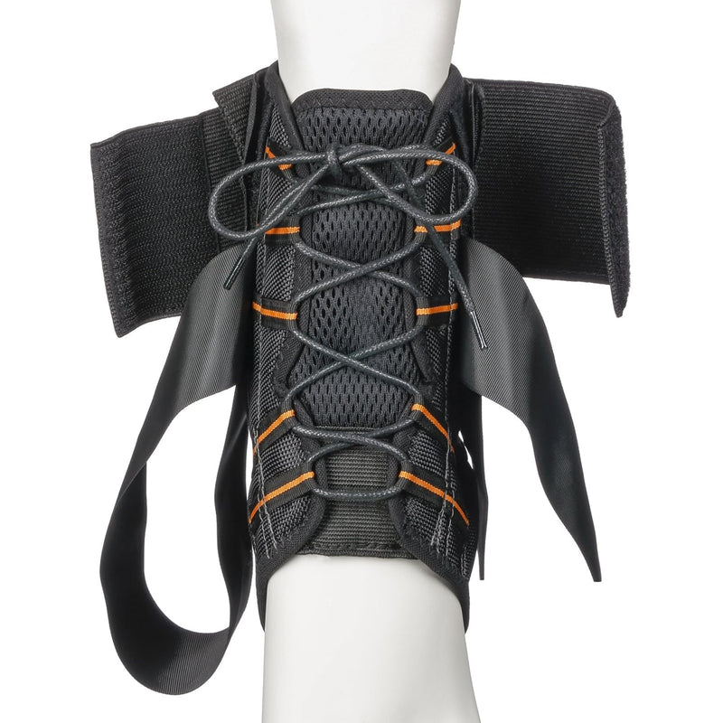 Active Ankle AS1 Pro Lace Up Ankle Brace, Ankle Support with Laces for Men & Women, Protection & Sprain Support for Volleyball, Rugby, Basketball, Low Profile, Black, Small