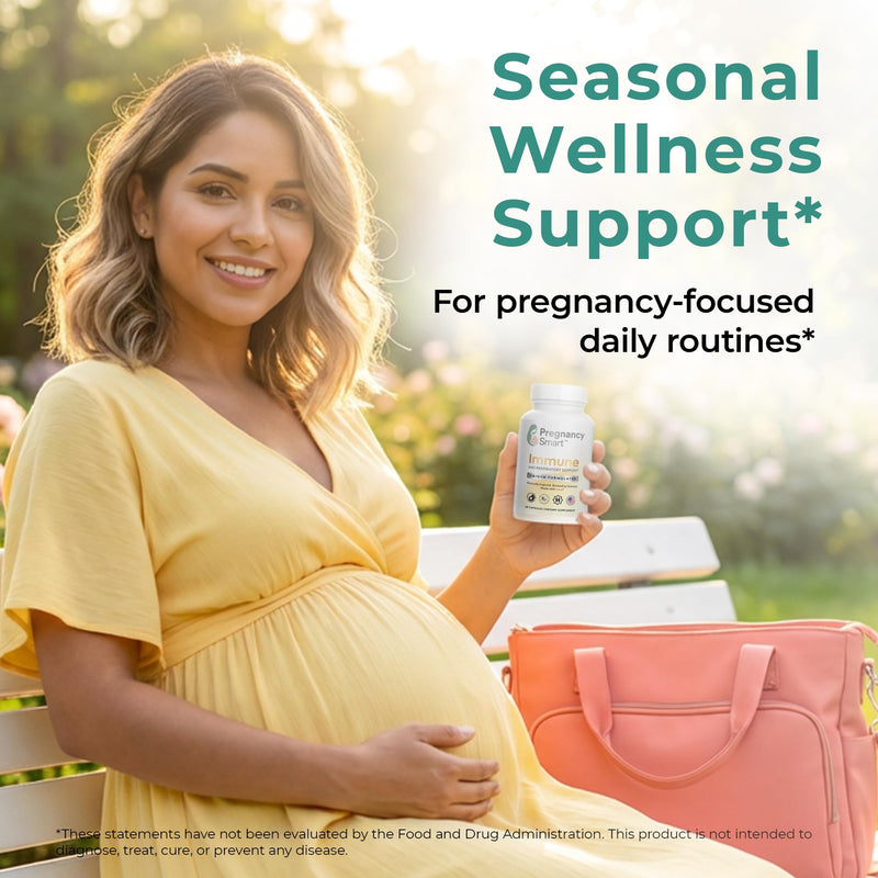 Immune and Respiratory Support – Vitamin C, Zinc, B6, D3 & Magnesium | OB/GYN Formulated, Pregnancy-Safe Immune Support, Easy-to-Take Vegetarian Capsules 60 Ct