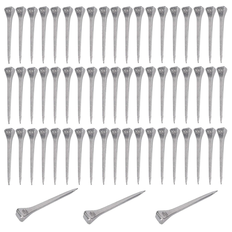 Taicols Pack of 60 horseshoe nails, 60.5 mm horseshoe nails, high-quality steel hoof nails, wear-resistant horseshoe accessories, training hoof nails for horses for crafts, decoration, horse horseshoes