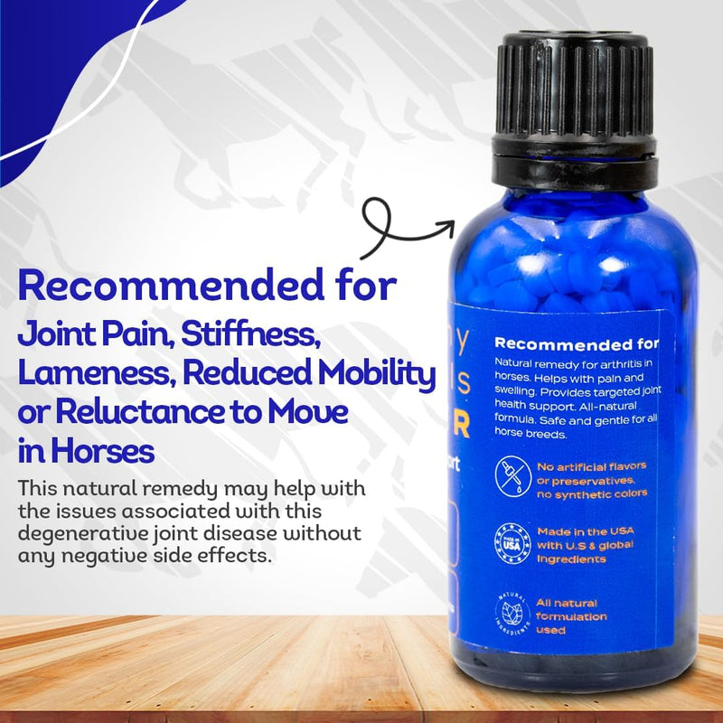All-Natural Horse Arthritis Support - Helps Prevent Stiffness, Joint Pain & Lameness - Joint Supplements for Horses - Homeopathic & Highly Effective - 300 Tablets - BeesActive Australia