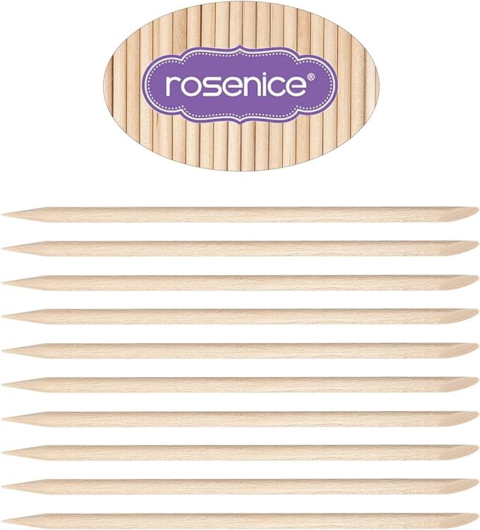 ROSENICE 100 PCS Multi-functional Orange Wood Sticks for Nail - BeesActive Australia