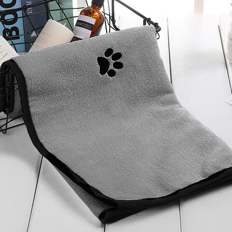 BORDEAG Pack of 4 dog towels, quick-drying pet dog towels, 80 x 40 cm dog towels, extra absorbent, microfibre towels, for large dogs, cats, small medium-sized dogs - BeesActive Australia