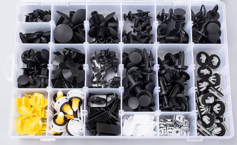 OAUTOO 210pcs for Jeep Compass 2007-On Auto Body Interior and Exterior Retainer Fastener Clip Assortment