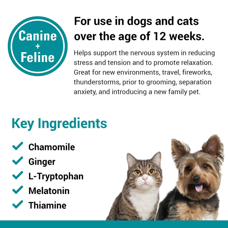 Vet Classics Stress Away Calming, Anxiety Aid for Dogs and Cats – Soft Chew Pet Health Supplement for Dogs, and Cats - Melatonin, Ginger – 65 Soft Chews 5 Ounce (Pack of 1)