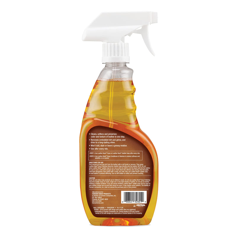 Farnam Leather New Easy-Polishing Glycerine Saddle Soap and Leather Saddle Cleaner, Protects and Preserves Leather, Cleans, Conditions and Polishes, 16 Oz. 16 Fl Oz (Pack of 1) - BeesActive Australia