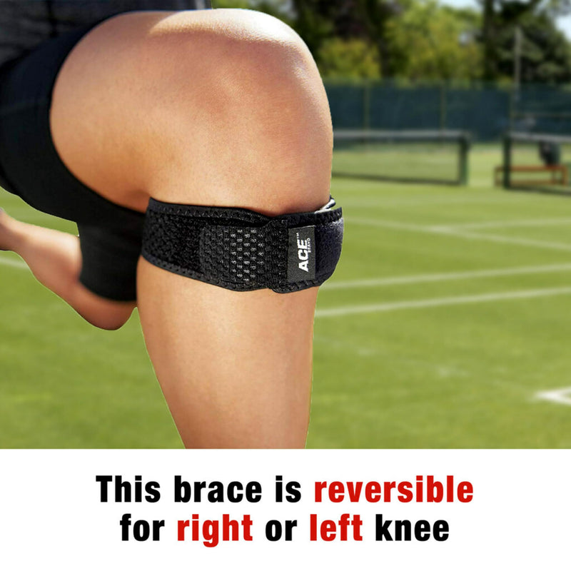 ACE Brand Knee Strap, Adjustable, Black, 1/Pack 1 Count (Pack of 1) - BeesActive Australia