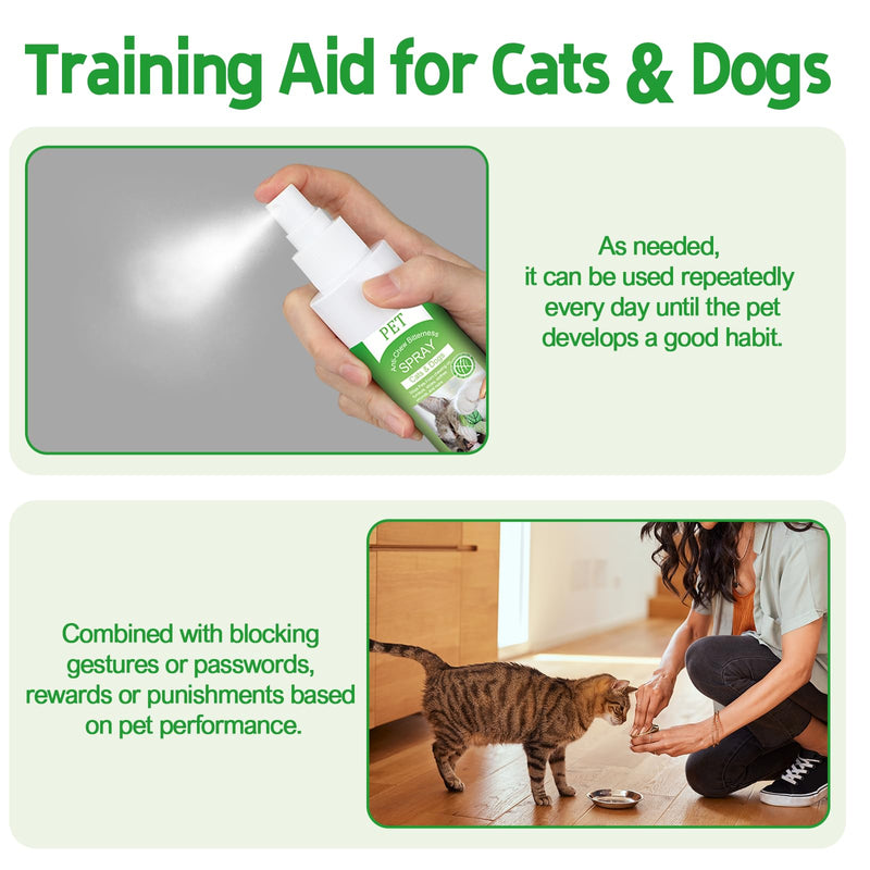 Cat Deterrent Spray. Cat Repellent Indoor for Cat and Kitten. No Scratch Spray for Cats. Effective Cat Scratch Deterrent Training Aid for Furniture, Curtains, Sofas, Plants, Indoor & Outdoor. 120ML green - BeesActive Australia