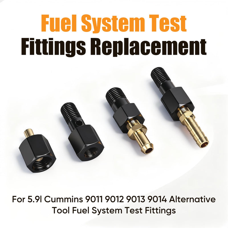 Replacement Fuel System Test Fitting Adapter Kit for 5.9L Cummins Diesel, Compatible with 9011 9012 9013 9014 - BeesActive Australia