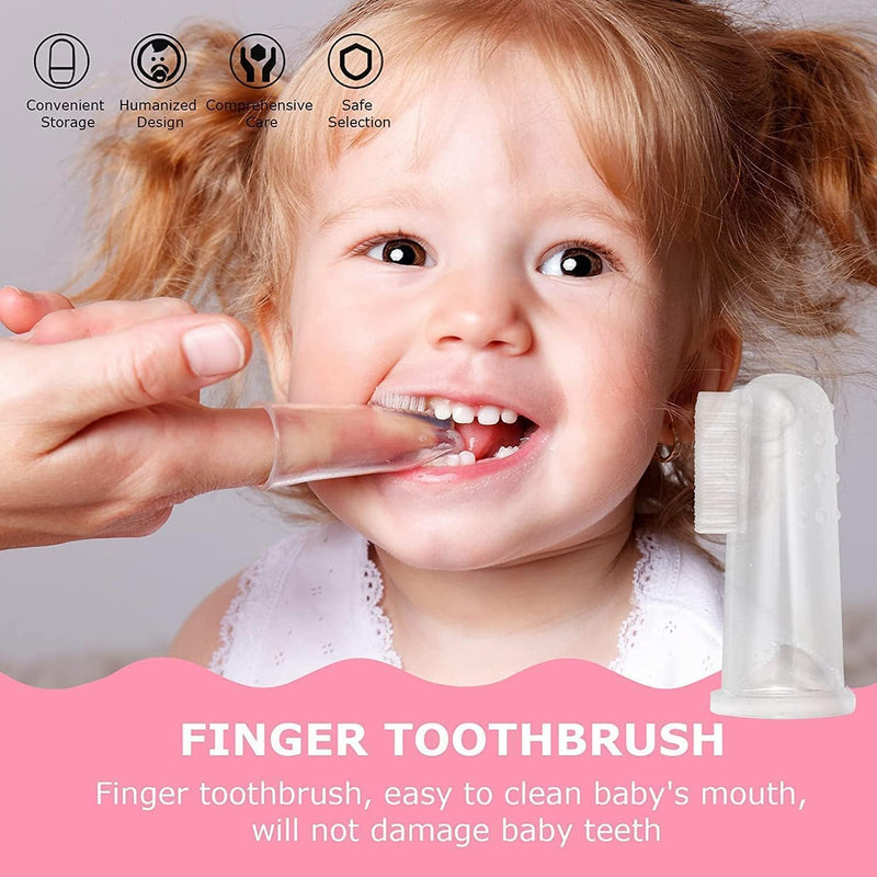 Baby Healthcare and Grooming Kit, 20 in 1 Portable Baby Safety Care Set with Hair Brush Comb Nasal Aspirator Electric Nail Trimmer Set Baby Essentials kit for Newborn Boys Girls (Pink) Pink 20 in 1 - BeesActive Australia