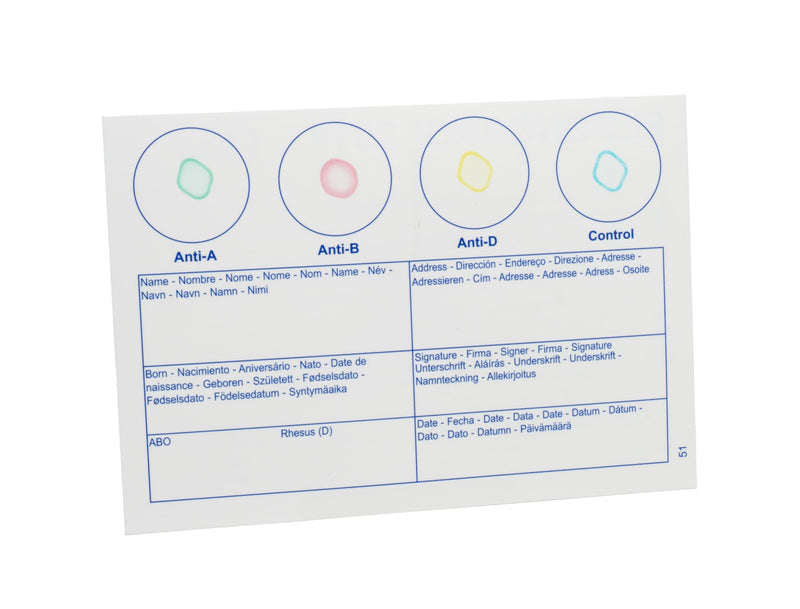 Eldoncard Blood Typing Kit, 2 Test Pack, Know Your Blood Type, Accurate Instant Home Testing, Determine A, O, B, Rhs-D Negative & Positive Groups