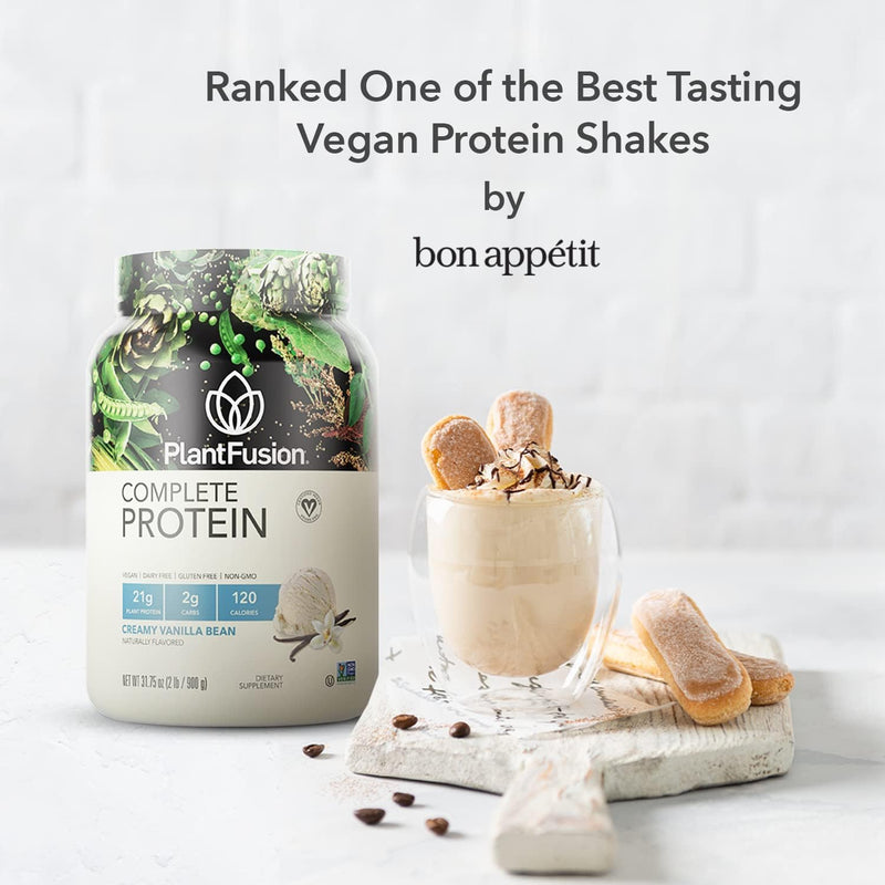 PlantFusion Complete Vegan Protein Powder Sample Packets - Plant Based Protein Powder Packets to-Go with BCAAs and Pea Protein - Keto, Gluten Free, Non-Dairy, No Sugar (Vanilla Pack of 4) Vanilla 4.24 Ounce (Pack of 1) - BeesActive Australia