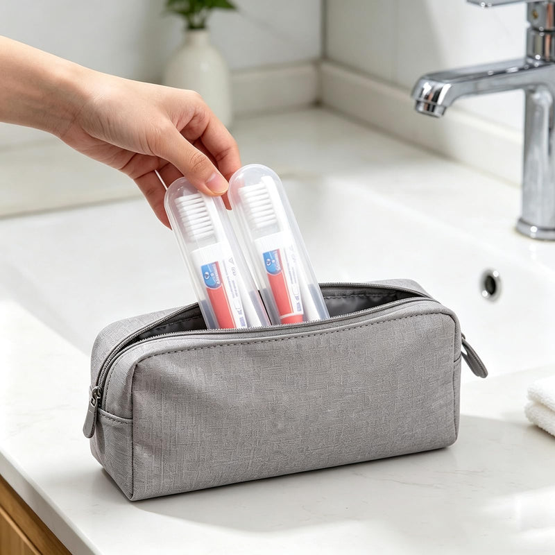 Mini Travel Toothbrush Set 6 Pack Foldable Mini Toothbrush with Toothpaste Portable Oral Care Kit for Business Trips Camping Hotel Flights